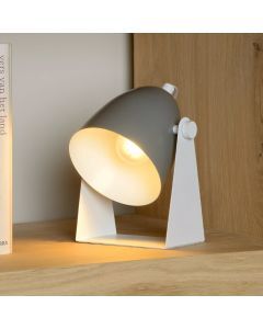 Grå bordslampa modern, Chago, med brytare