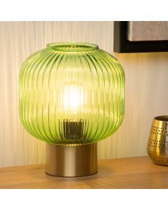 Guld bordslampa retro, Maloto, med brytare