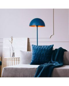 Blå golvlampa modern, Siemon, med brytare