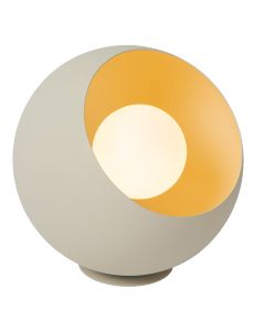 Beige bordslampa modern, Doredos, med brytare