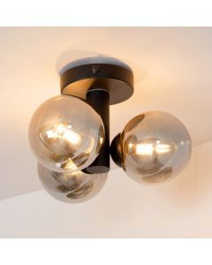 Svart taklampa badrum modern, Trudy, IP44