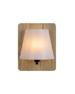 Trä vägglampa brun, Idaho, med brytare