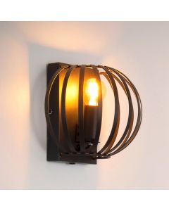 Svart vägglampa modern, Manuela
