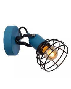 Blå vägglampa barn modern, Paulien