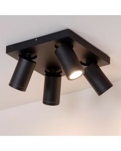 Svart spotlight tak modern, Taylor, IP44