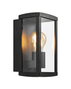 Svart utelampa modern, Luchy, IP44