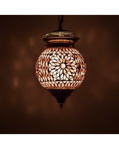 Lila orientalisk fönsterlampa mosaik, Nisrin