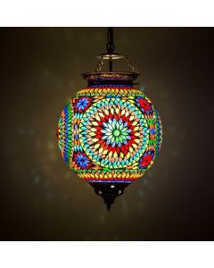 Flerfärgad orientalisk fönsterlampa mosaik, Aziza