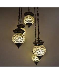 Transparent orientalisk fönsterlampa mosaik, Amir