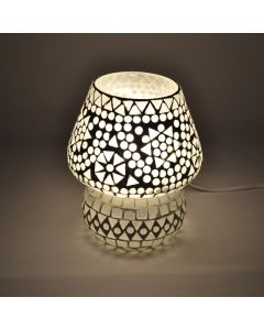 Transparent orientalisk bordslampa mosaik, Rachel