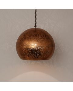 Koppar orientalisk fönsterlampa filigran, Kenza