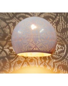 Vit orientalisk fönsterlampa filigran, Kenza