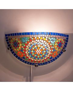 Flerfärgad orientalisk vägglampa mosaik, Haja