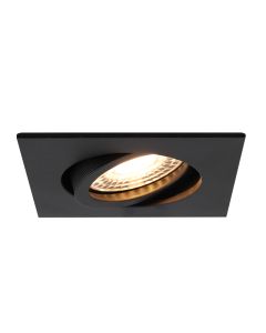 Aluminium infälld spotlight svart, Onno
