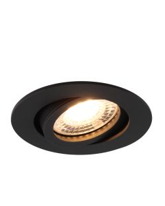 Aluminium infälld spotlight svart, Onno