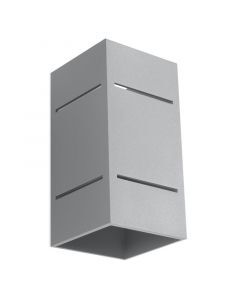 Aluminium up down vägglampa grå, Janien