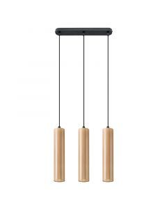 Trä fönsterlampa brun, Francina