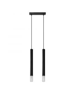 Glas fönsterlampa svart, Ishani