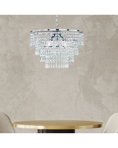 Krom fönsterlampa design, Allison