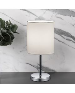 Krom bordslampa modern, Zoe, med brytare