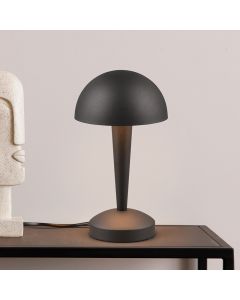 Svart bordslampa modern, Delila, med beröringsdimmer