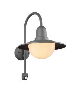 Antracit utomhus vägglampa med rörelsesensor modern, Semmy, IP44