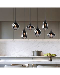 Svart fönsterlampa design, Sybren