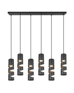 Svart fönsterlampa design, Marouan