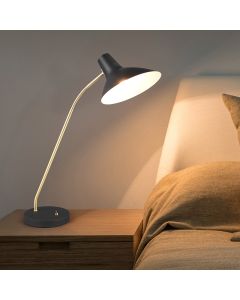 Svart skrivbordslampa klassisk, Merit