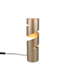 Brun bordslampa design, Marouan, med brytare