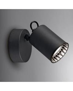 Svart väggspotlight modern, Shaquan