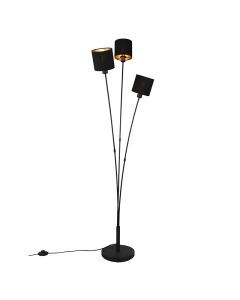 Svart golvlampa modern, Koge, med brytare