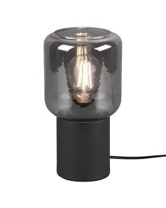 Svart bordslampa modern, Gail, med brytare