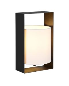 Svart bordslampa modern, Radhika, med brytare
