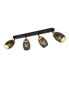 Svart spotlight tak modern, Delana