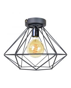 Industri taklampa svart, Merlon