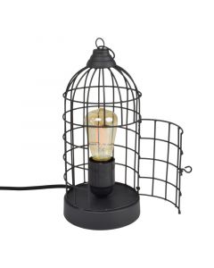 Industri bordslampa svart, Minca, med brytare