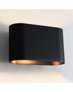 Modern up down vägglampa svart, Rodigo