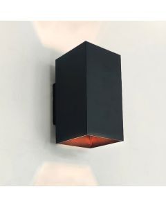 Modern up down vägglampa svart, Dalila