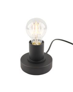Modern bordslampa utan skärm svart, Rika, med brytare