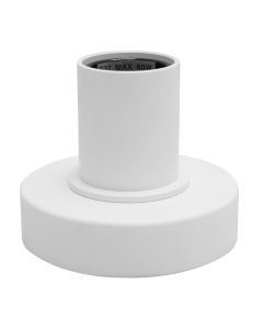 Aluminium bordslampa utan skärm vit, Rika, med brytare
