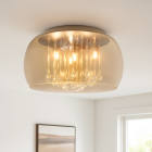 Design taklampa bärnstensfärgad, Lorenzo