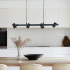 Modern fönsterlampa svart, Carlos