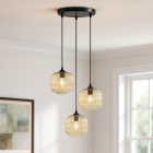 Retro fönsterlampa bärnstensfärgad, Charlois