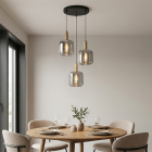 Modern fönsterlampa grå, Keanu