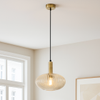 Retro fönsterlampa bärnstensfärgad, Charlois