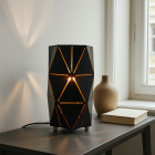 Modern bordslampa guld, Sivar, med brytare