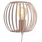 Industri vägglampa beige, Lieve, med brytare