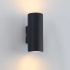 Modern up down vägglampa svart, Elena