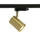 Modern 1 fas spotlight skena mässing, Elena